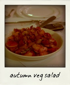 autumn vegetable salad